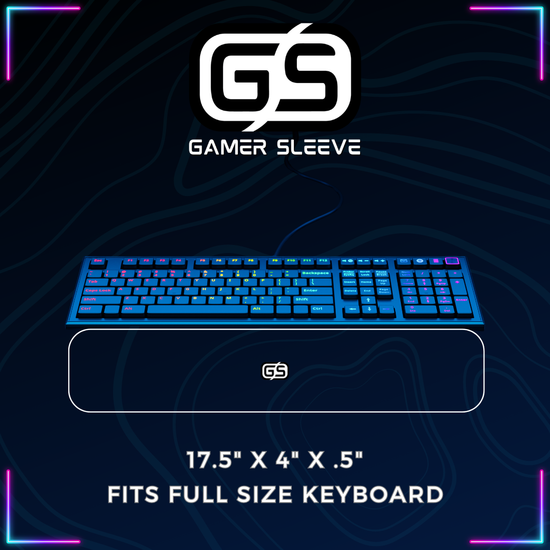 Gamer Sleeve-keyboard wrist rest-ergonomic wrist rest-wrist rest-wrist pad for keyboard-keyboard wrist support-gaming wrist rest-GS Wrist Rest-Gamer Sleeve Wrist Rest-Cool Wrist Rest-Wrist Rest with cool designs