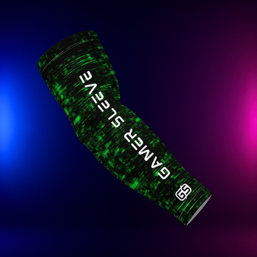 Gamer Sleeve compression arm sleeve — premium gaming sleeve and esports peripheral for PC gamers and streamers