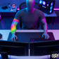 Streamer wearing Gamer Sleeve during a live PC gaming session — pro streaming gear and creator setup accessory