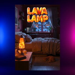 Lava Lamp — Warm Light in a Winter Night