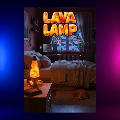 Lava Lamp — Warm Light in a Winter Night
